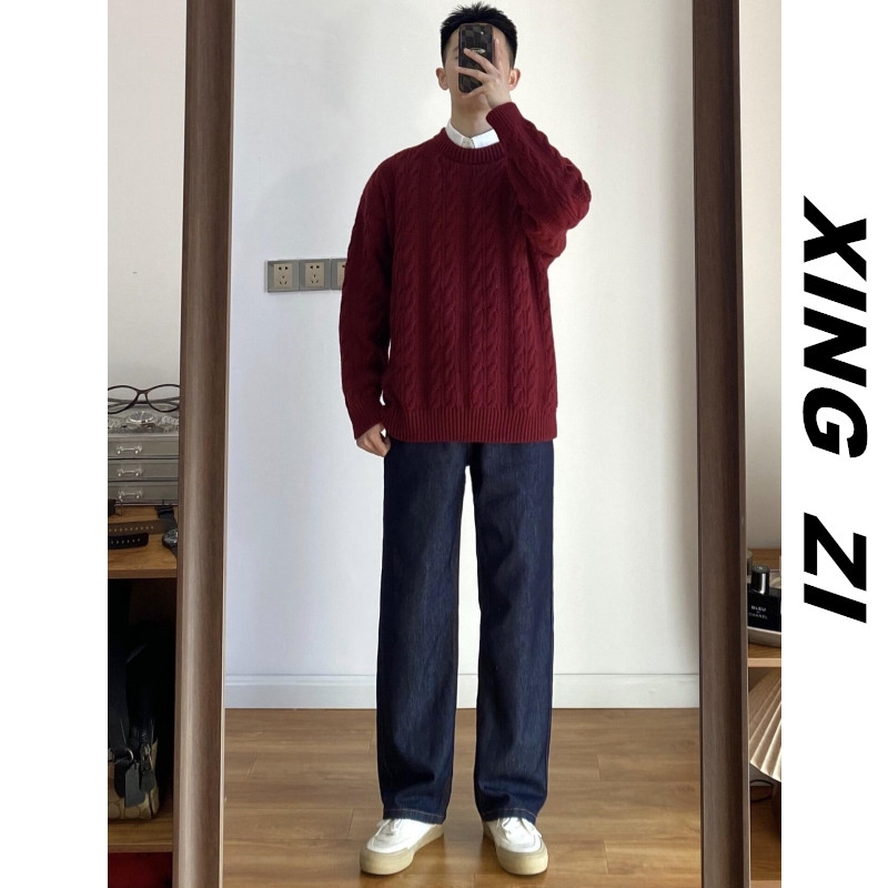 美式复古牛仔裤男款直筒宽松早春季高街潮流百搭显瘦高品质长裤男