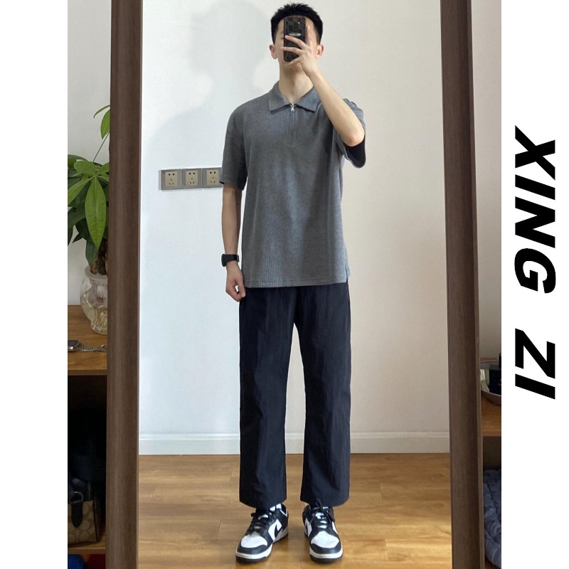 夏季小个子九分裤休闲裤直筒宽松
