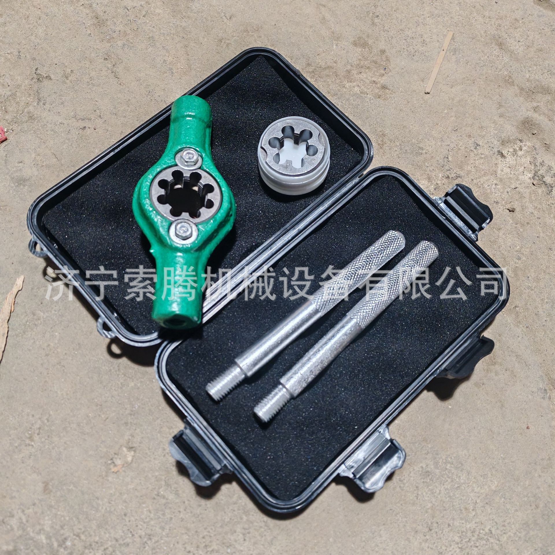 手持式镀锌管板牙水管绞板DN25钢管铁管手动套丝开牙机