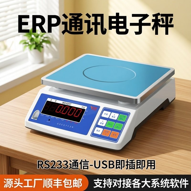 安衡ERP电子秤管易聚水潭马帮电商称重无线蓝牙连接电脑 厂家直销