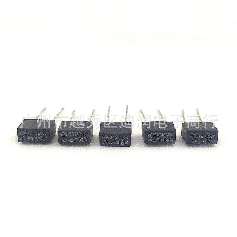 黑色392方形保险管 250V保险丝 慢断T500mA 1A2A3.15A5A6.3A8A10A