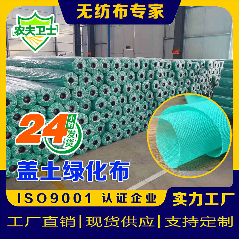 边坡绿化无纺布绿色园林工地防尘盖土布保湿透气抗老化无纺布批发