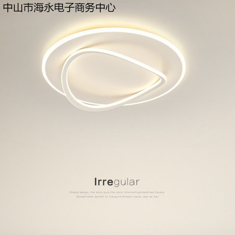 北欧ins创意卧室主灯极简圆形led灯具现代简约餐厅房间主卧吸顶灯