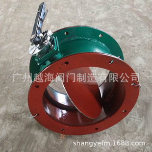 供应 手柄蝶阀 法兰烟气管道手动蝶阀dn500 批发手动通风蝶阀百叶