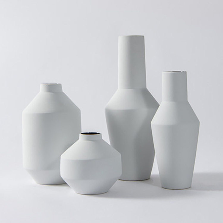 现代简约白色陶瓷花瓶客厅轻奢高档干花插花器皿样板间装饰品摆件,电子元器件市场,电线扎带/束线带,淘宝优惠券,粉丝福利购,淘宝优惠卷