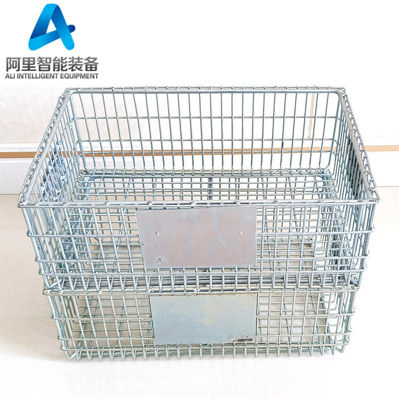 小铁框仓储笼仓库货物储物料笼物流金属周转笼蝴蝶笼铁网筐