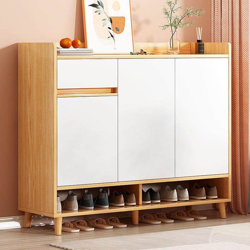 鞋柜家用门口现代简约大容量一体柜小户型简易靠墙储物分隔鞋架