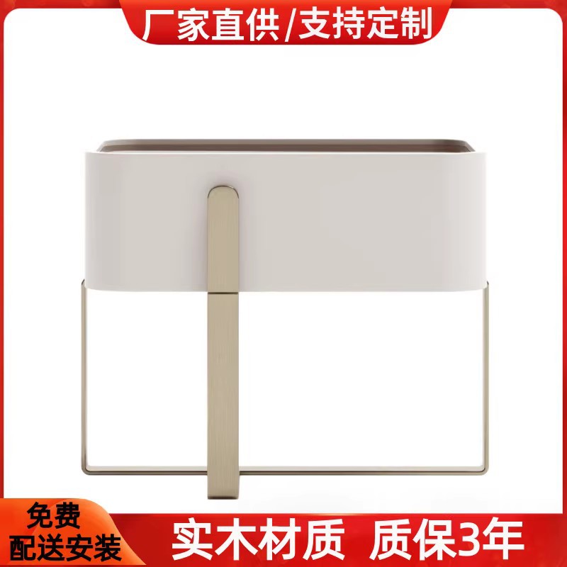 北欧烤漆实木床头柜抽屉整装