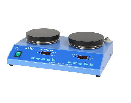 上海梅颖浦522G双工位磁力搅拌器 自动控温 每个工位搅拌量3000ml