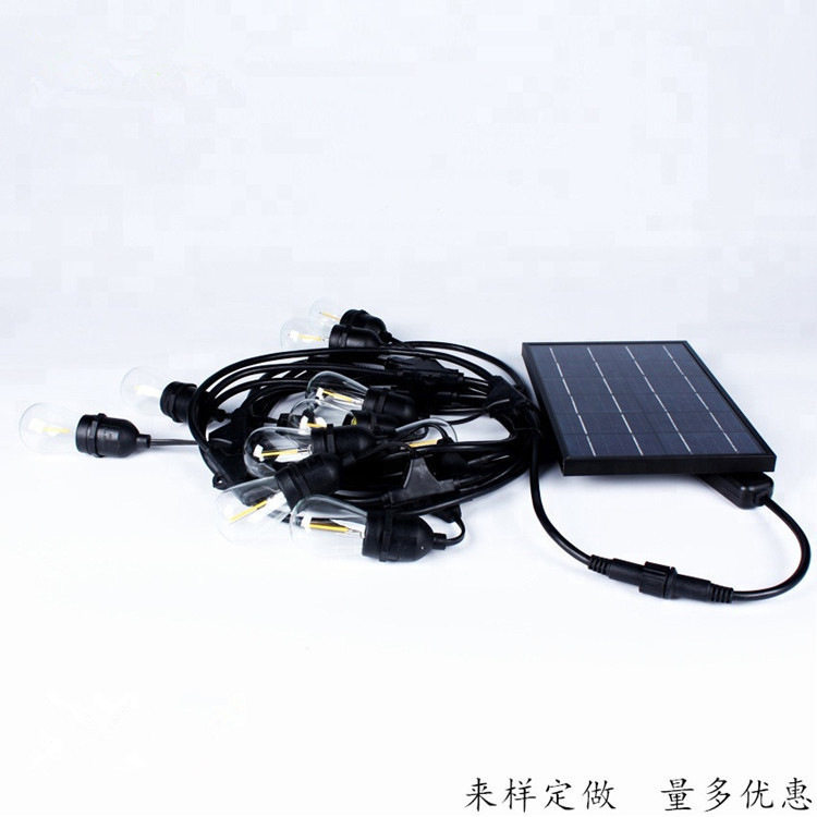热卖太阳能透明球泡灯串低压防水串灯景观装饰窜灯阳台布置串灯