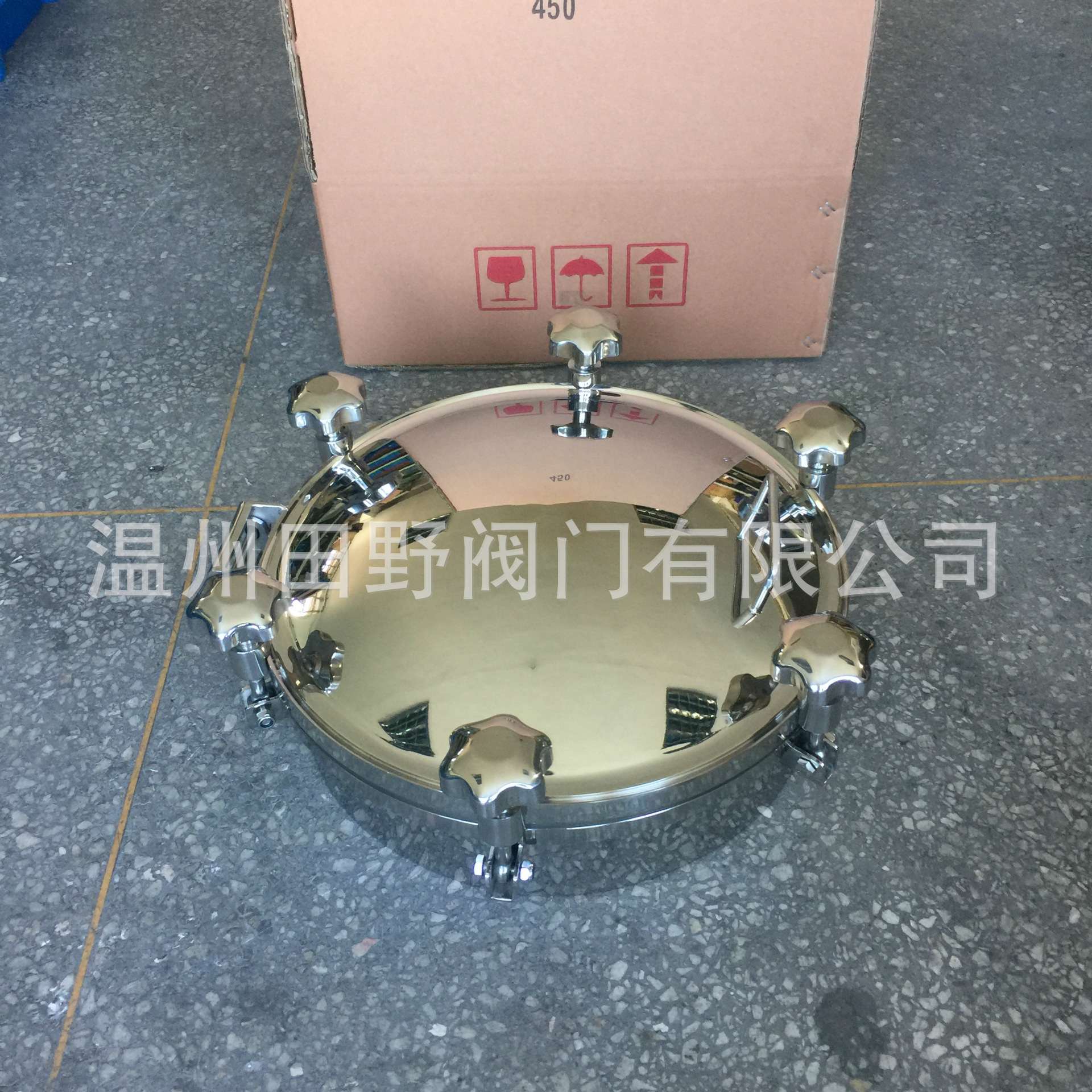 不锈钢压力人孔槽罐容器卫生井盖 sanitary manhole 田野