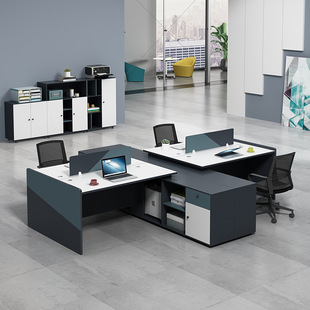 办公室办公桌椅组合财务桌简约现代员工桌单人二四六八人位职员桌
