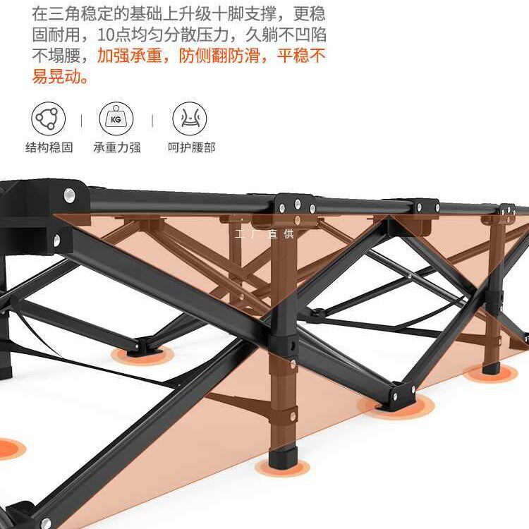 ?折叠床午睡午休椅单人陪护简易办公室休息行军床户外便携躺