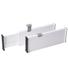 抽屉收纳分隔板伸缩式自由组合分格书架衣柜厨房挡板整理伸缩隔板