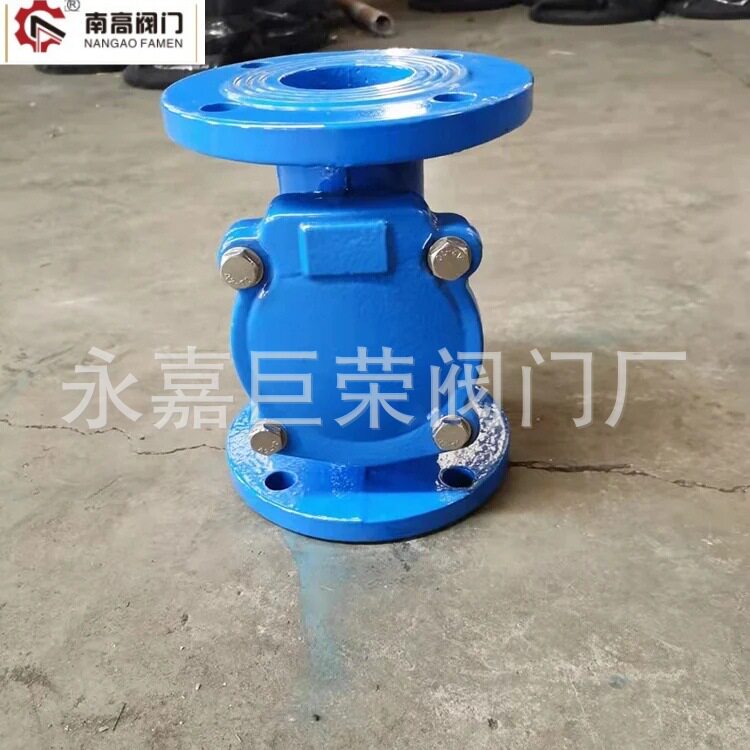 南高阀门生产 HC44X-10Q橡胶瓣止回阀 静音消声式 铸钢球墨铸铁