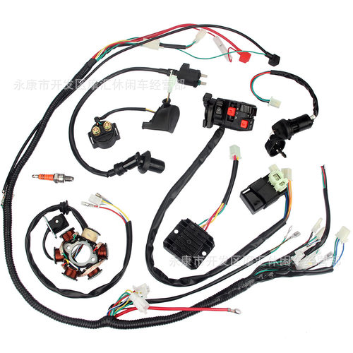 ATV四轮沙滩车配件GY6 125CC 150CC全车线束线路点火系统CDI套件
