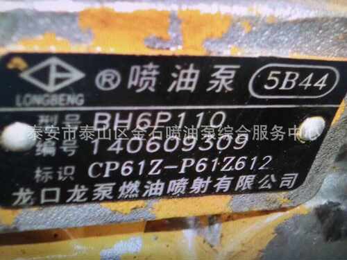 上柴配套喷油泵总成 CP61Z-P61Z612 龙泵配套油泵 BP5B44 原厂