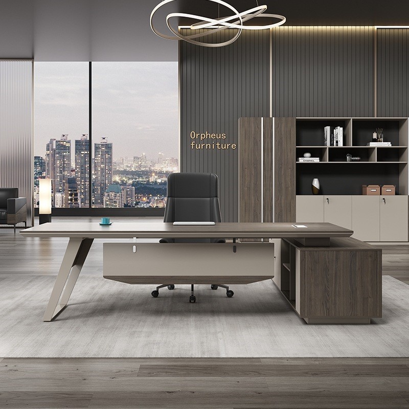 简约办公桌 办公家具现代单人办公桌椅组合经理班台办公桌