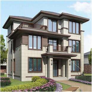 轻钢别墅水泥活动房轻钢结构装配式办公室农村二层轻钢别墅