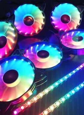 Amber Varible Color Computer PC Fan Adjust RGB Cooling Fan 1