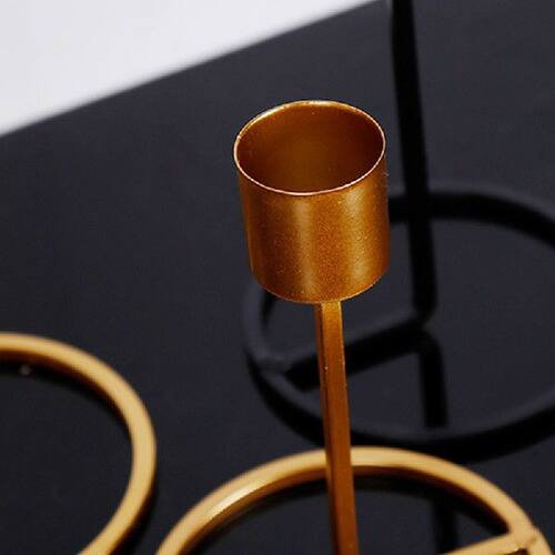 好货European Exquisite Candlesticks Metal Candle Holders Gol