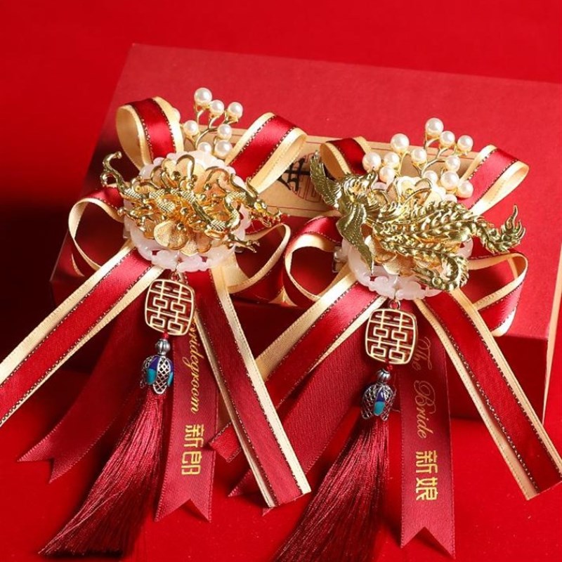 好货胸花结婚用父亲母亲新郎新娘套装婚礼森系襟花迎宾新款用品大图片