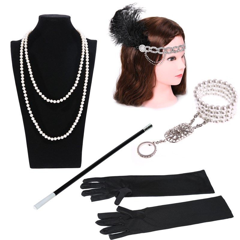 1920了不起的盖茨比复古晚会派对发带头饰晚礼服配饰生日酒会发饰