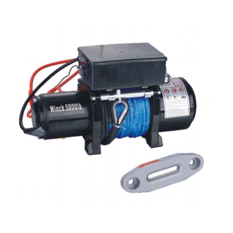 现货5000磅车载绞盘钢丝绳电动绞盘越野车牵引尼龙绳车载吊机