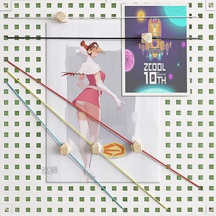 Color elastic rope, nylon rope, wood bead, picture grid, hol