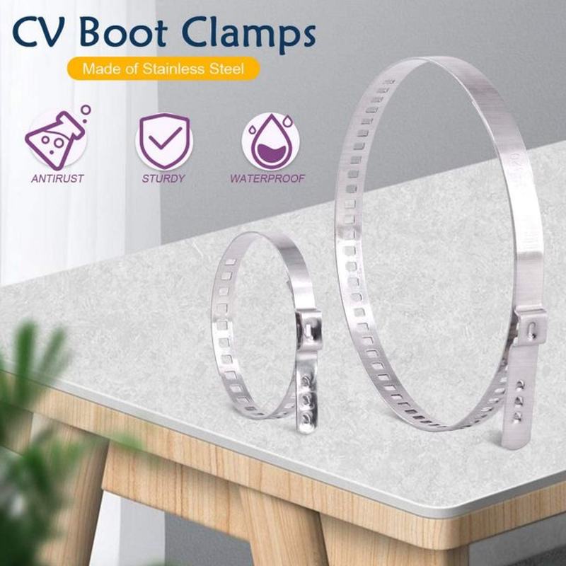 Stainless Steel Worm Clamp Hose Clamp Strap with Fasteners A