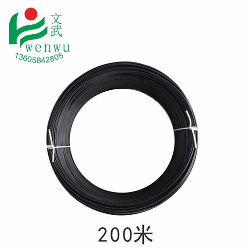 好货1.2圆扎线带铁丝 200米铁芯胶线圆 扎竹片绑通风管捆光纤工具
