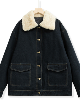 【花花推荐】轻奢设计女士加厚牛仔羽绒服保暖休闲0056-344-5813