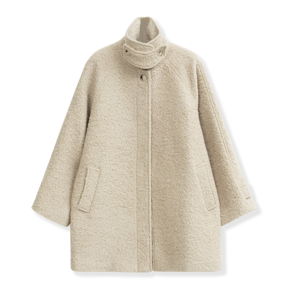 【花花推荐】轻奢原创设计感气质百搭毛呢外套6137-344-6408