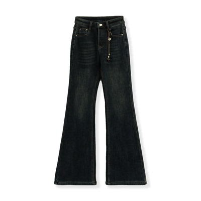 【花花推荐】轻奢时尚百搭修身微喇牛仔裤1863-354-9995