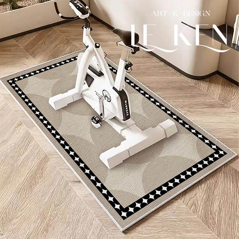 跑步机地垫动感单车椭圆机加厚防滑垫子静音减震专用隔音健身地毯