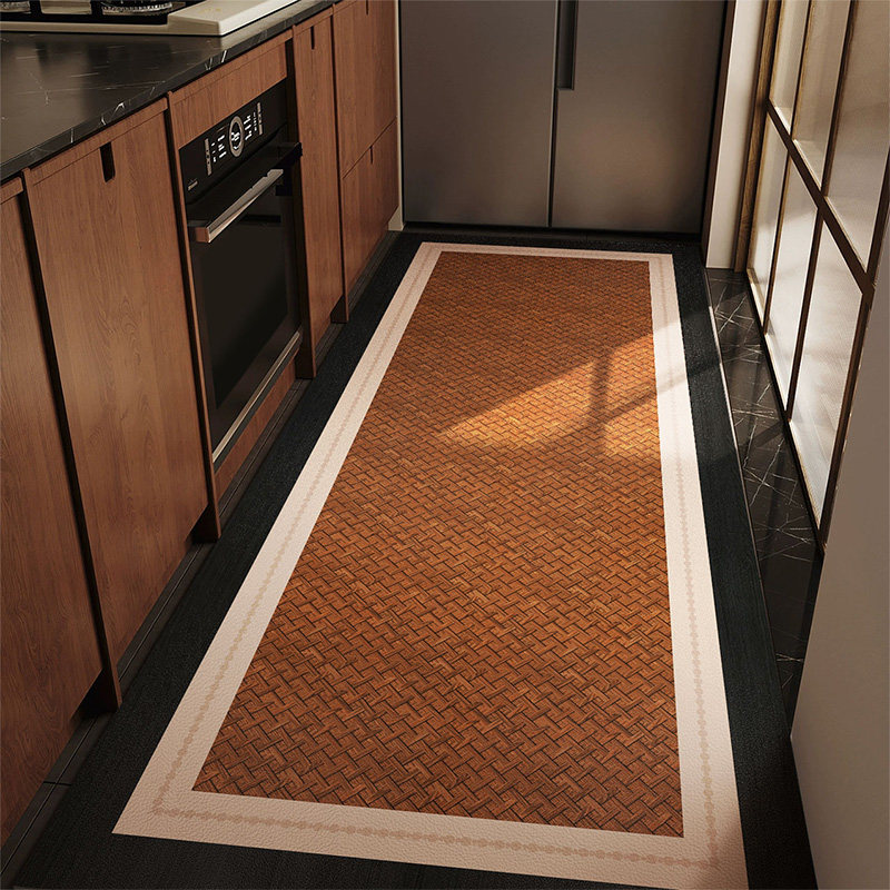 中古风入户地垫门垫进门家用脚垫皮革可擦免洗高级感玄关门口地毯,居家布艺,入户地垫,淘宝优惠券,粉丝福利购,淘宝优惠卷