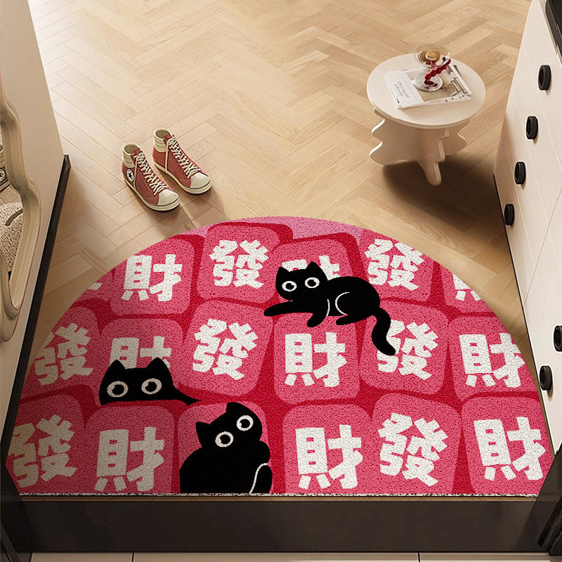 发财入户门地垫进门蹭土耐脏免打理脚垫丝圈门口除尘耐磨防滑地毯,居家布艺,入户地垫,淘宝优惠券,粉丝福利购,淘宝优惠卷