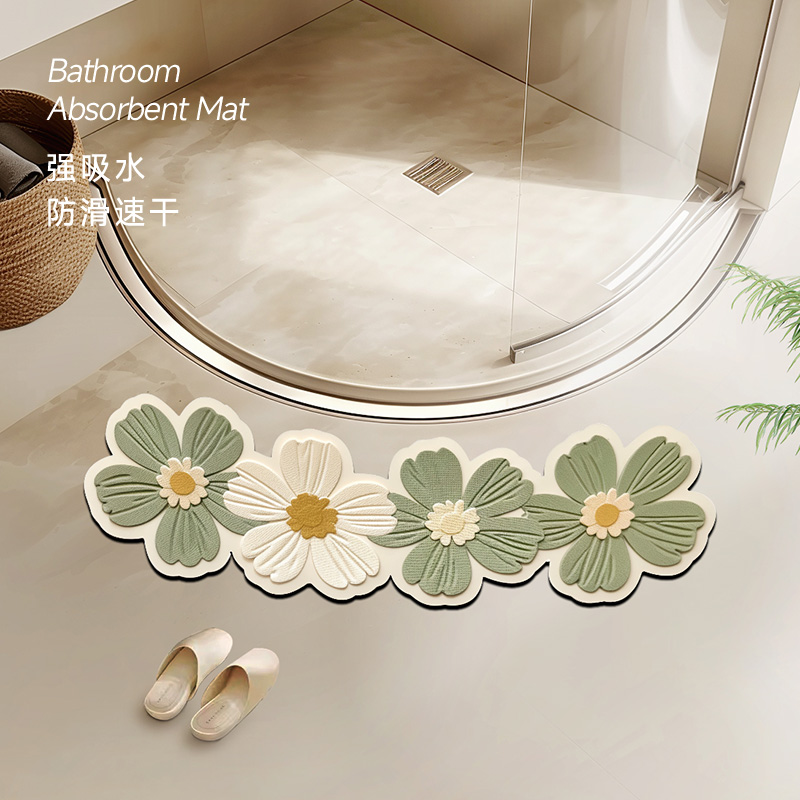 乐肯硅藻泥简约现代卫浴吸水防滑