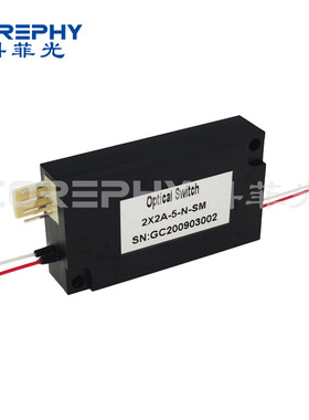 锁定或非锁单模1310/1550nm 2x2BA机械式光开关铝盒封装
