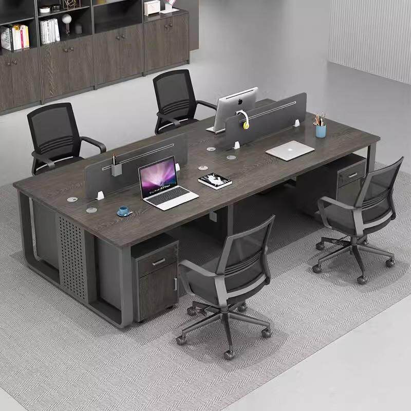 职员办公桌椅组合员工位2/4/6六人四人位屏风卡座办公室电脑桌子