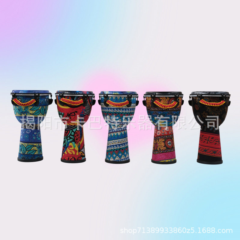 10寸非洲鼓儿童幼儿园专用手拍鼓绑绳便携手鼓10寸打击乐器