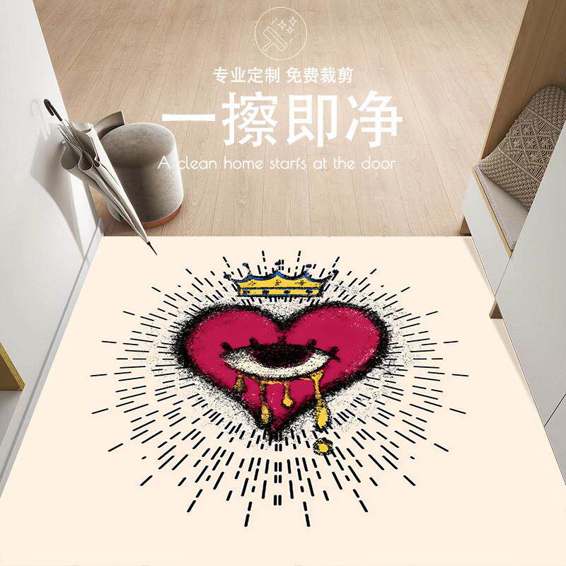 进门地垫入户门垫家用门口可擦免洗pvc防滑加厚耐脏脚垫门外地毯