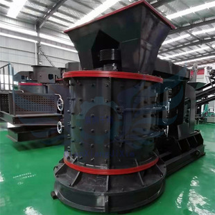 选矿设备新型变频数控复合破 1500天然鹅卵石头立轴式板锤制砂机