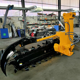 液压管道水管打坑器 回填式链条管道土壤开沟机 农田稻场挖槽器