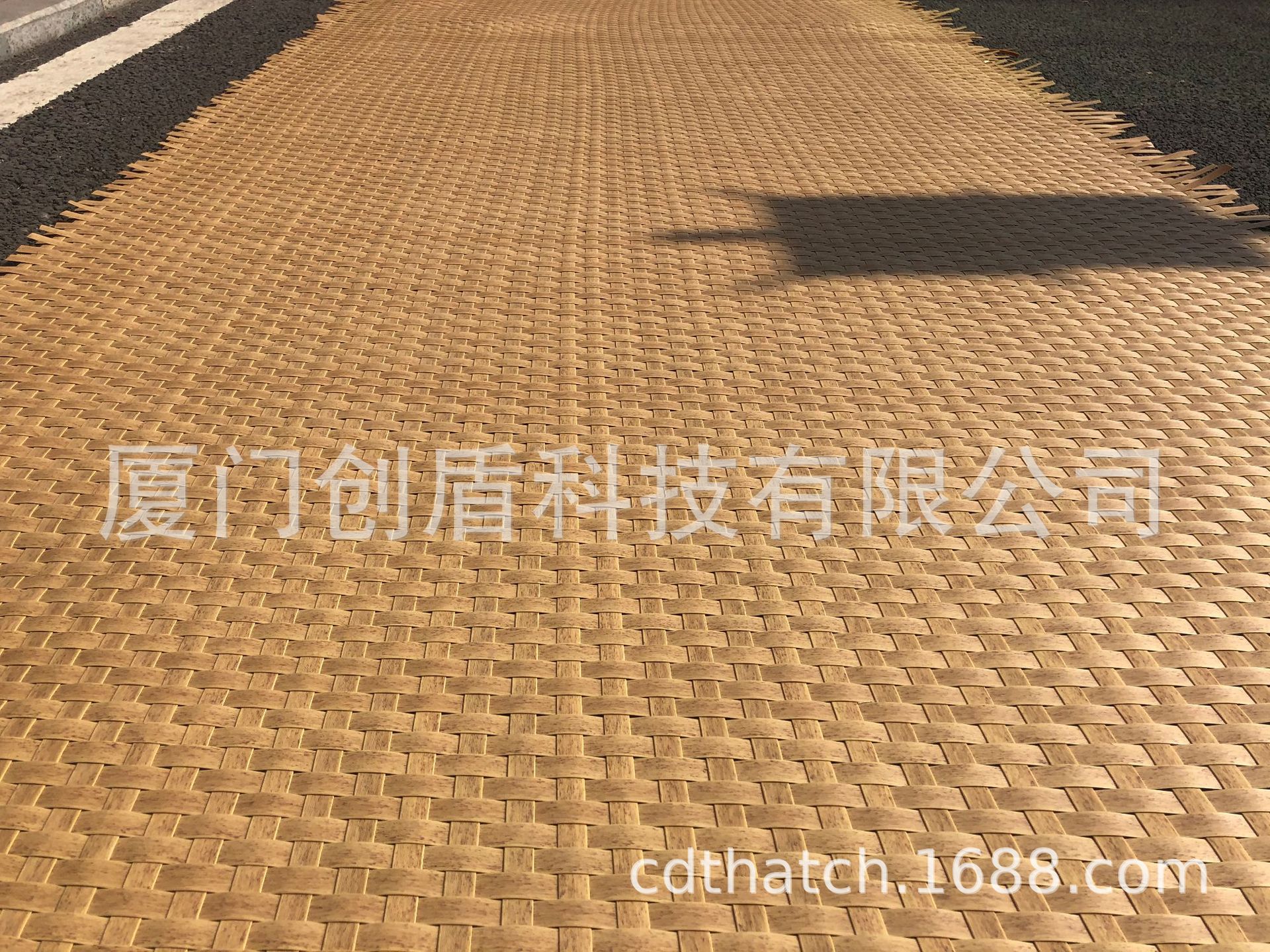 仿真 竹席 吊顶 阻燃 防火 草席 茅草 塑料竹席景观吊顶装饰直供
