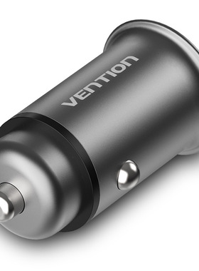 威迅CC-63系列车载充电头双口25W(PD3.0+QC3.0)迷你铝合金款灰色