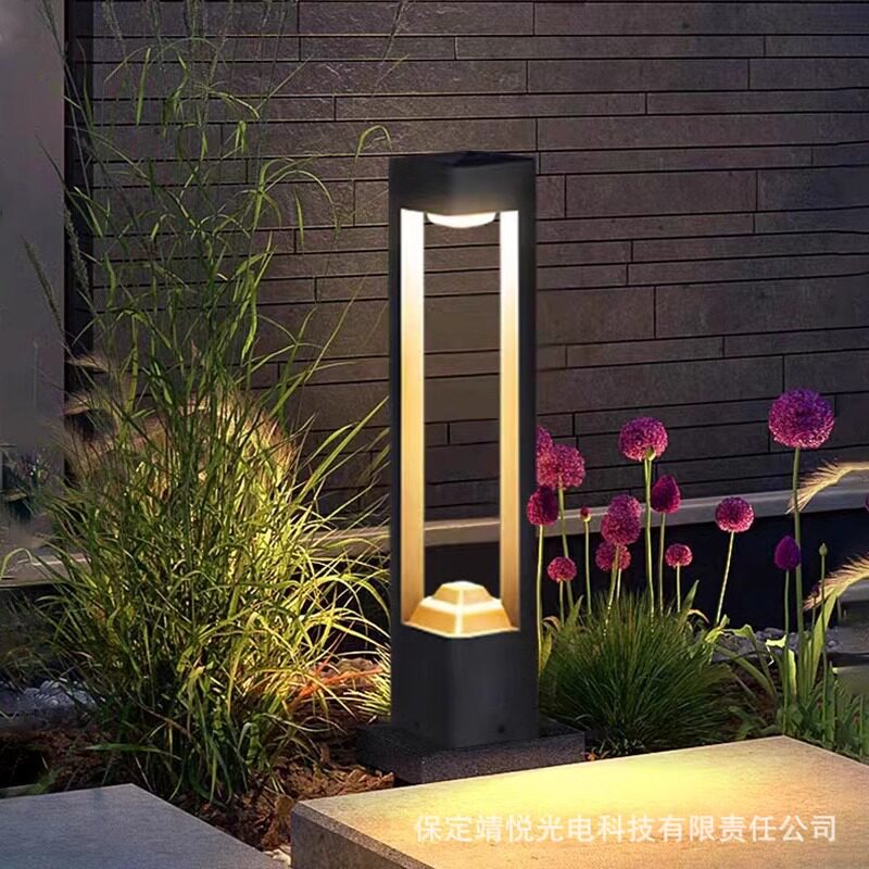草坪灯户外防水庭院灯LED方形圆形铝型材草地灯公园插地景观矮灯