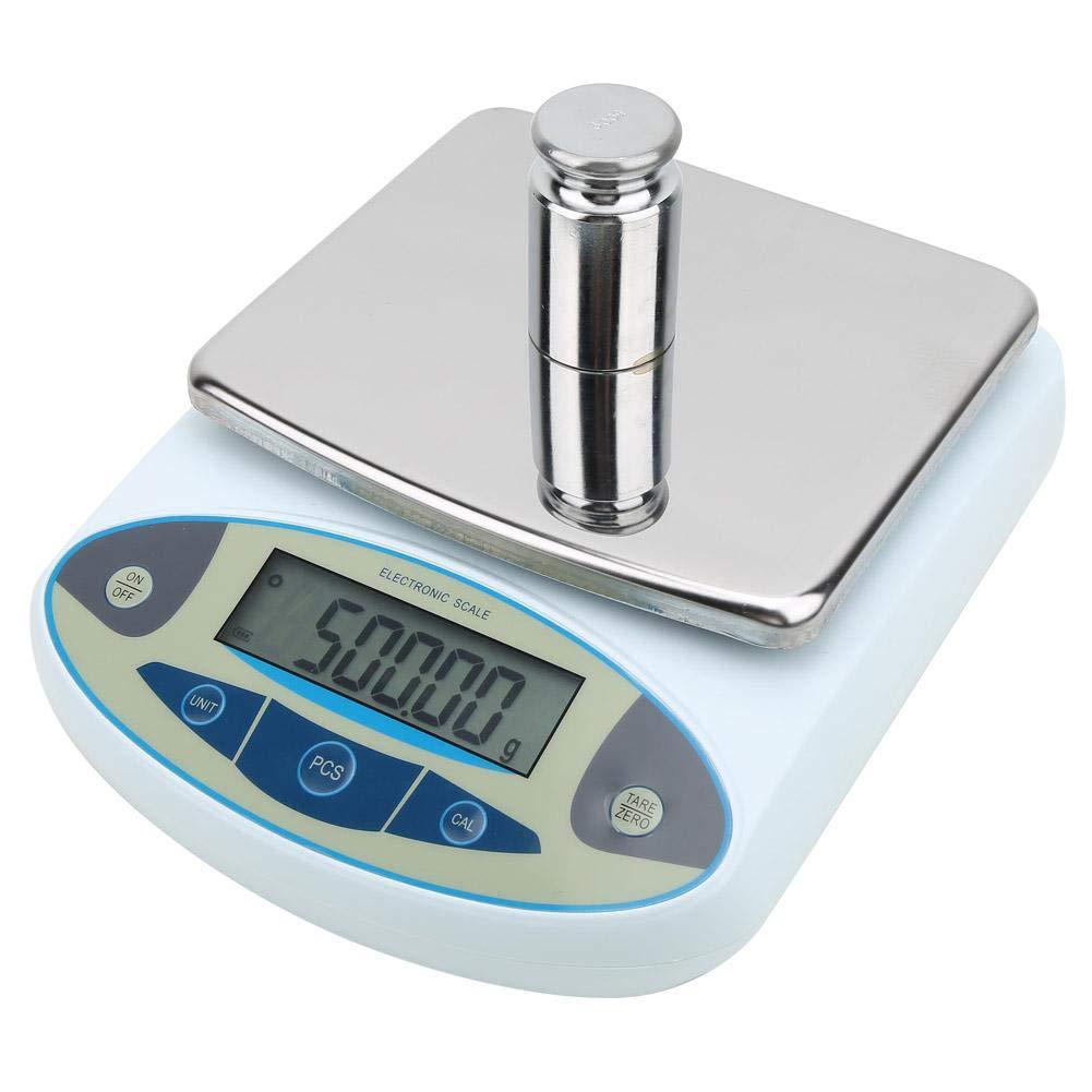 电子天平5000/0.01g精准克称厨房精密称重电子秤实验室珠宝秤0.1g