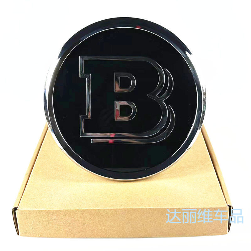 适用奔驰A B C E GLK GLC GLE GLS G级威霆改装巴博斯镜面中网标