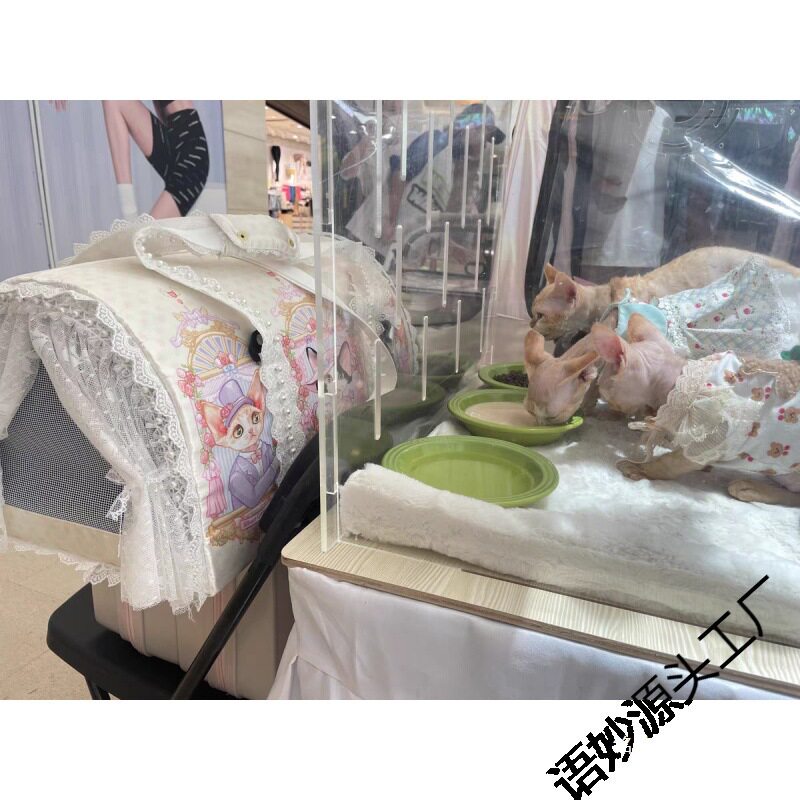 亚克力透明猫赛笼赛猫笼猫咪展示笼猫屋快捷安装狗笼子兔笼垒德株